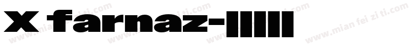 X farnaz字体转换